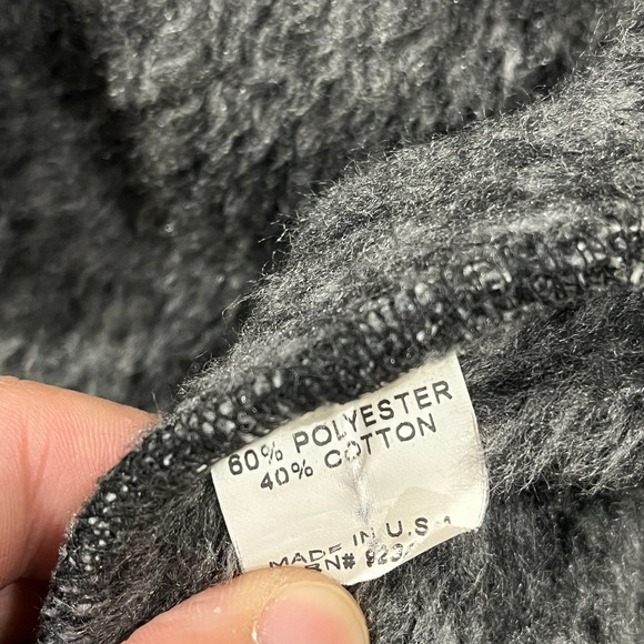 Vintage PrAna Jacket Women Medium Fleece Gray Outdoors USA Cottage Barn Full Zip - Picture 6 of 14